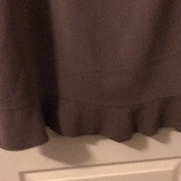 KASPER SKIRT, Size #16, Color Tan, Fully Lined, Ruffle at bottom of skirt. - Picture 7 of 8